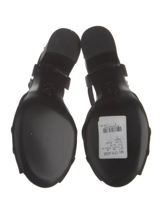 Chanel 2023 Interlocking CC Logo Slingback Sandals