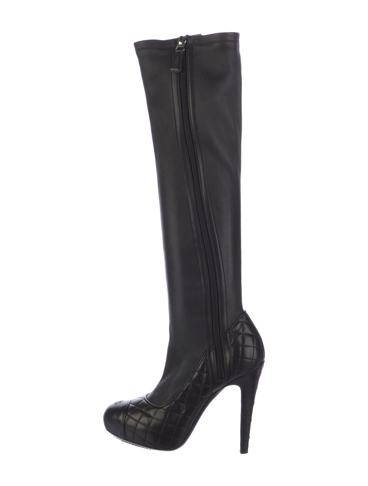Chanel 2013 Interlocking CC Logo Boots