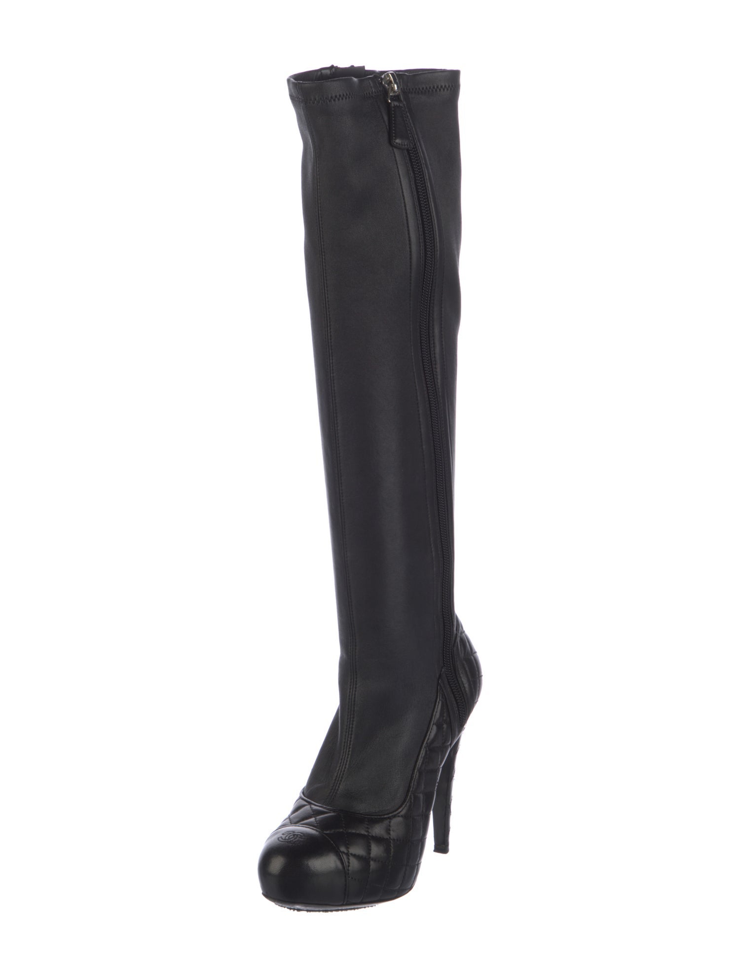 Chanel 2013 Interlocking CC Logo Boots