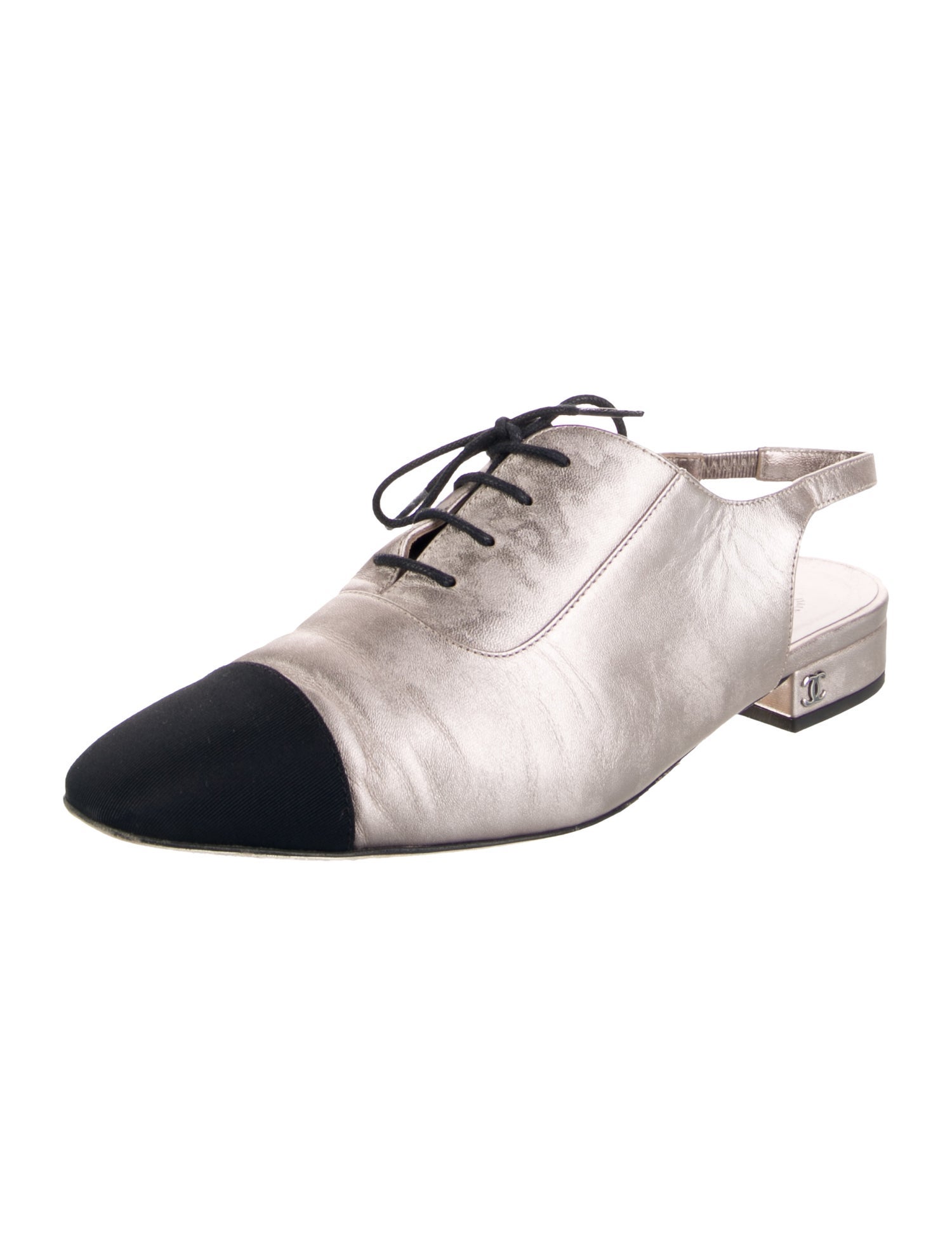 Chanel 1907 Interlocking CC Logo Slingback Flats