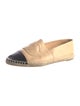 Chanel Interlocking CC Logo Leather Espadrilles