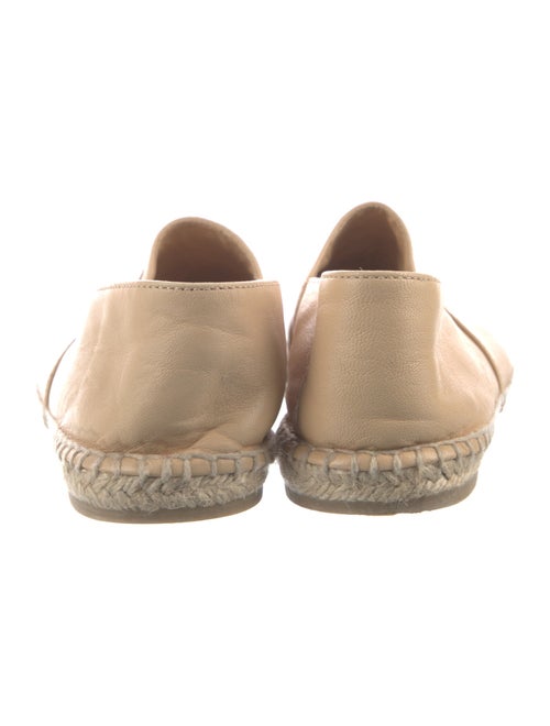 Chanel Interlocking CC Logo Leather Espadrilles