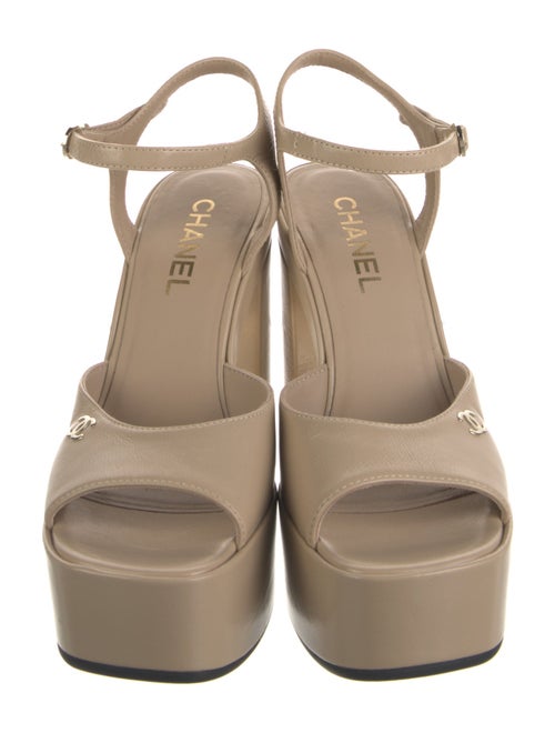 Chanel 2024 Interlocking CC Logo Sandals