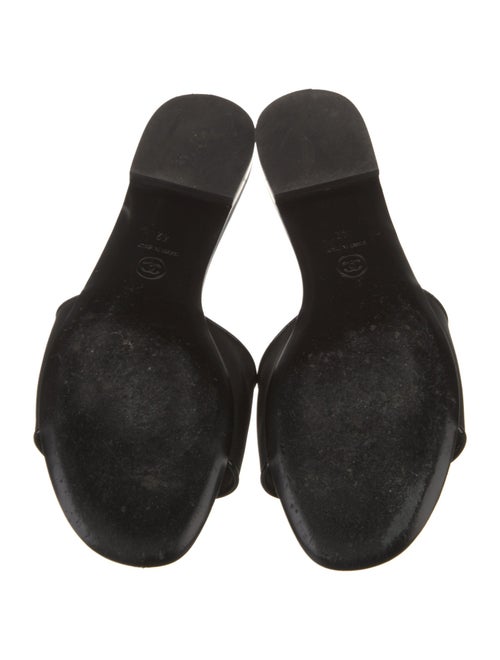 Chanel Interlocking CC Logo Mesh Slides