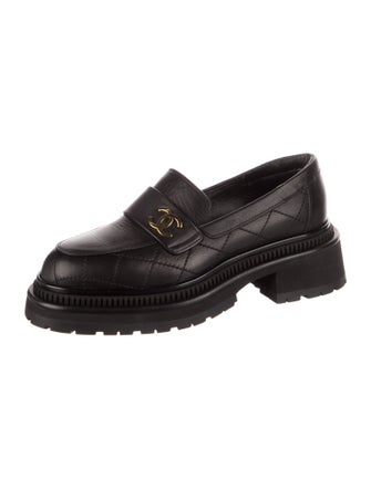 Chanel 2023 Interlocking CC Logo Loafers