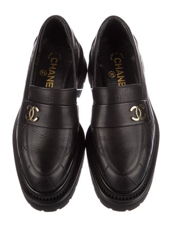 Chanel 2023 Interlocking CC Logo Loafers