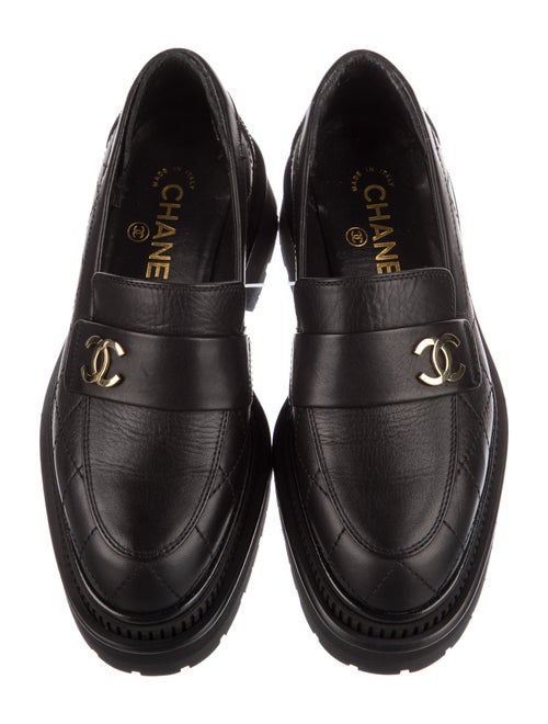 Chanel 2023 Interlocking CC Logo Loafers