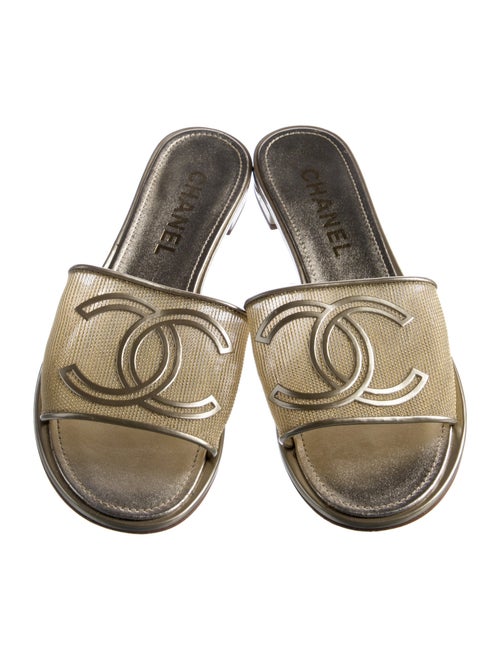 Chanel 2021 Interlocking CC Logo Slides