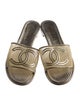 Chanel 2021 Interlocking CC Logo Slides