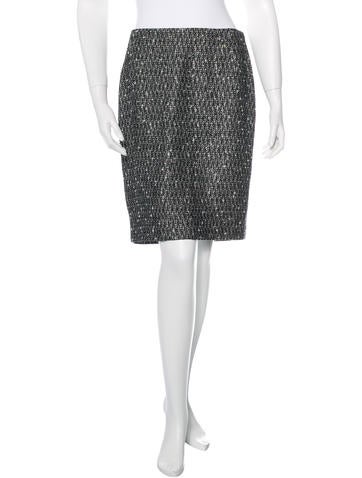 Chanel Metallic Tweed Skirt