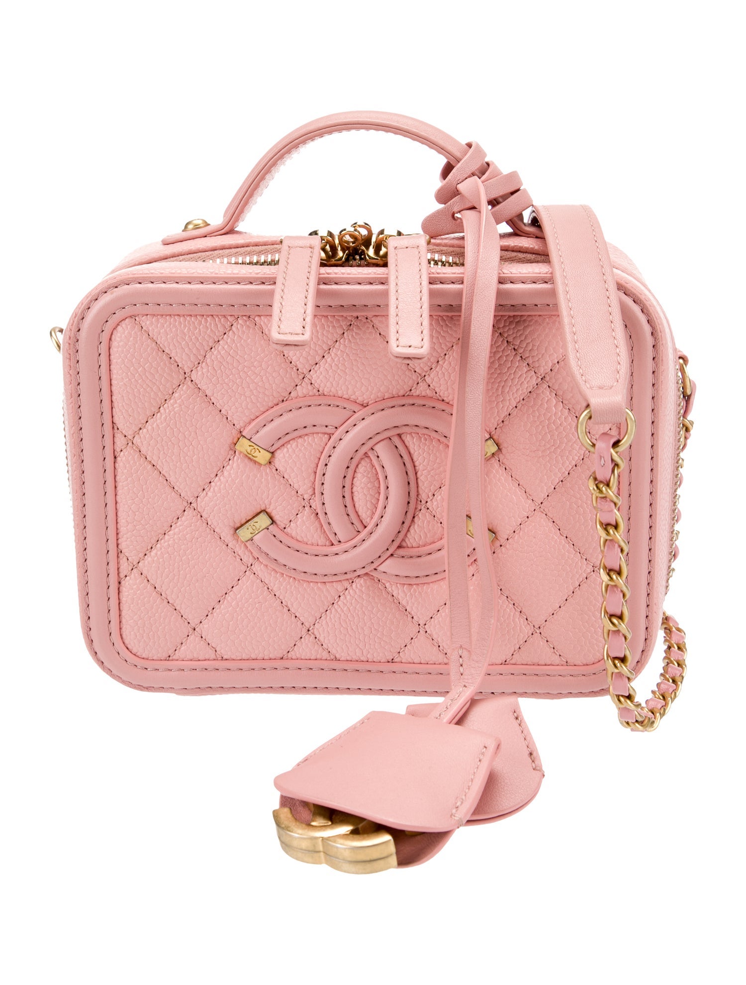 Chanel Small Filigree Vanity Case