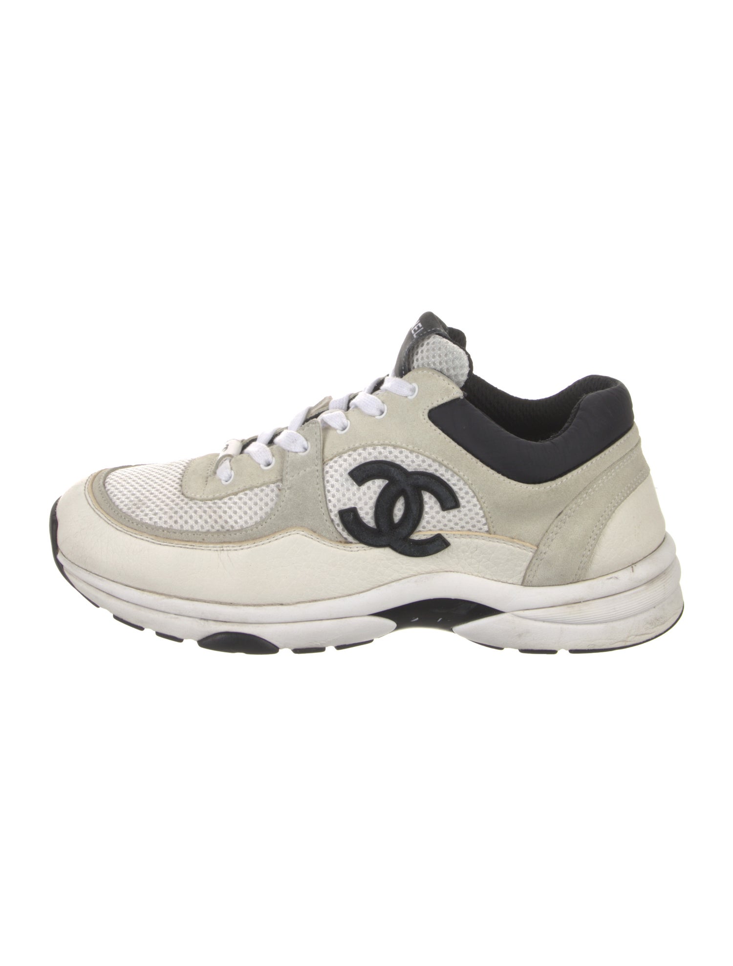Chanel Interlocking CC Logo Mesh Sneakers