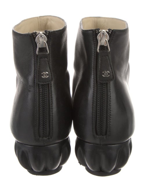 Chanel Interlocking CC Logo Leather Boots