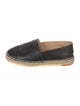 Chanel Interlocking CC Logo Leather Espadrilles