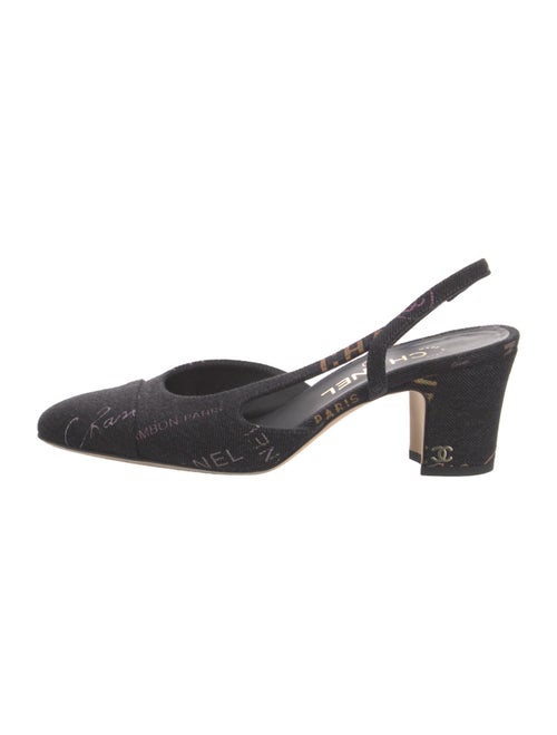 Chanel 2022 Interlocking CC Logo Slingback Pumps