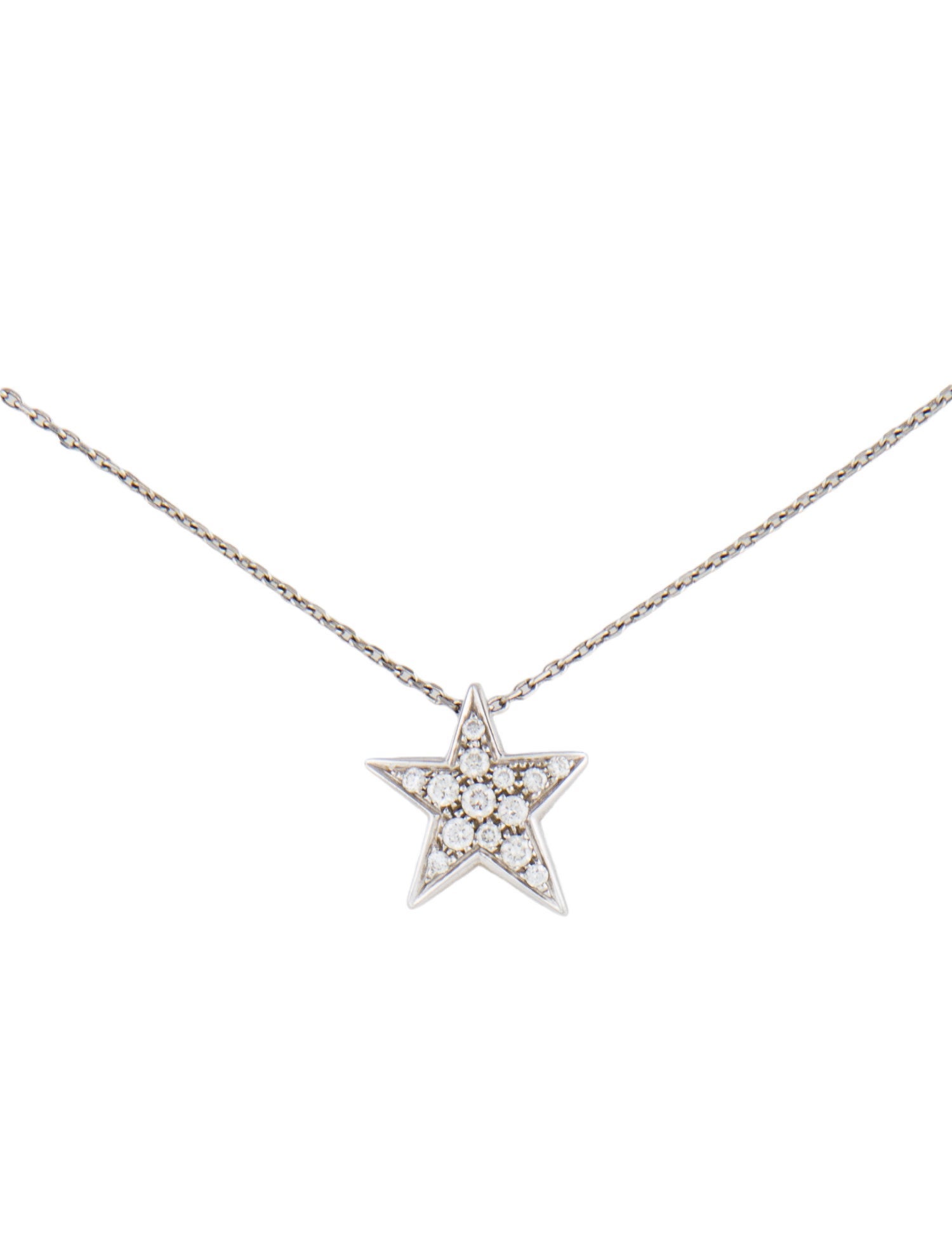 Chanel 18K Diamond Medium Comete Geode Pendant Necklace