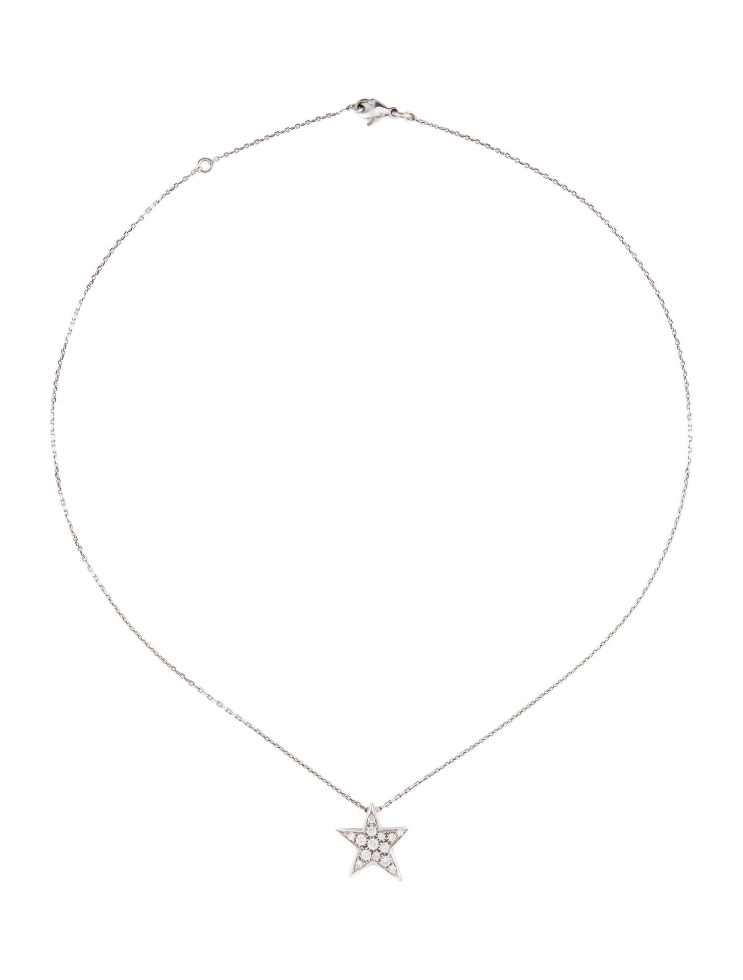 Chanel 18K Diamond Medium Comete Geode Pendant Necklace