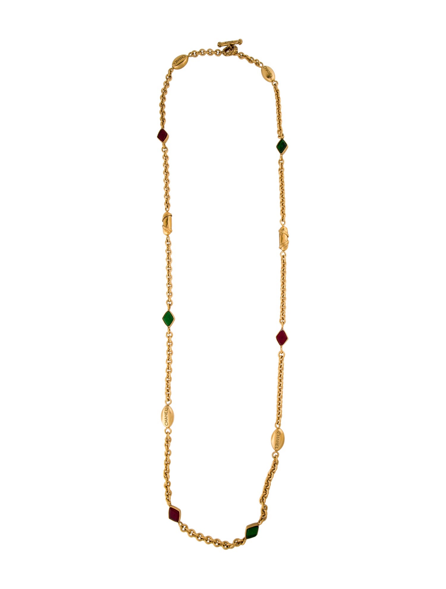 Chanel Vintage Gripoix Station Necklace