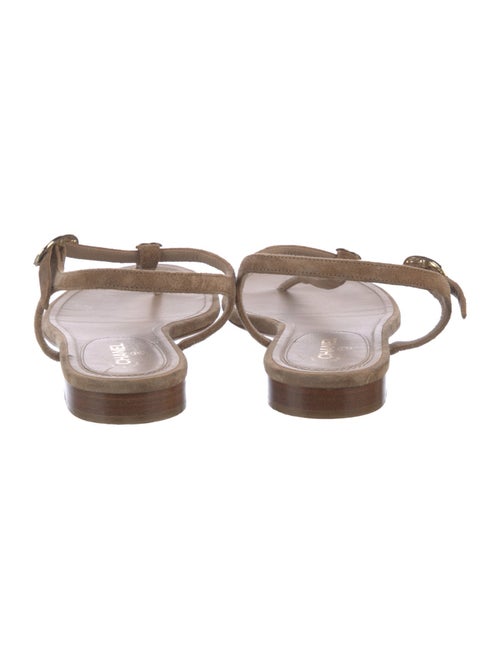 Chanel 2020 Interlocking CC Logo T-Strap Sandals