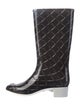 Chanel 2008 Interlocking CC Logo Rain Boots