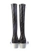 Chanel 2008 Interlocking CC Logo Rain Boots