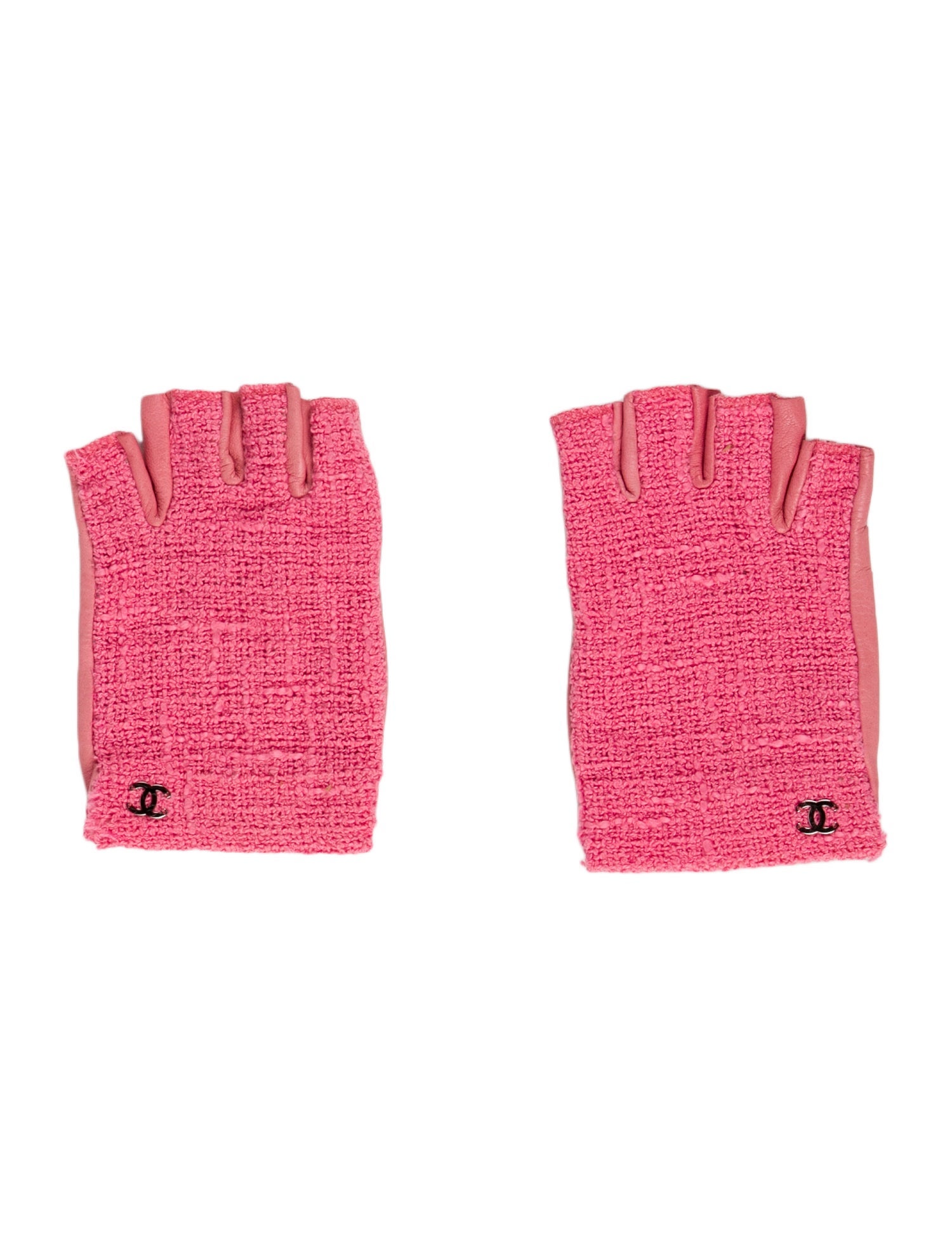 Chanel Chanel Tweed Fingerless Gloves