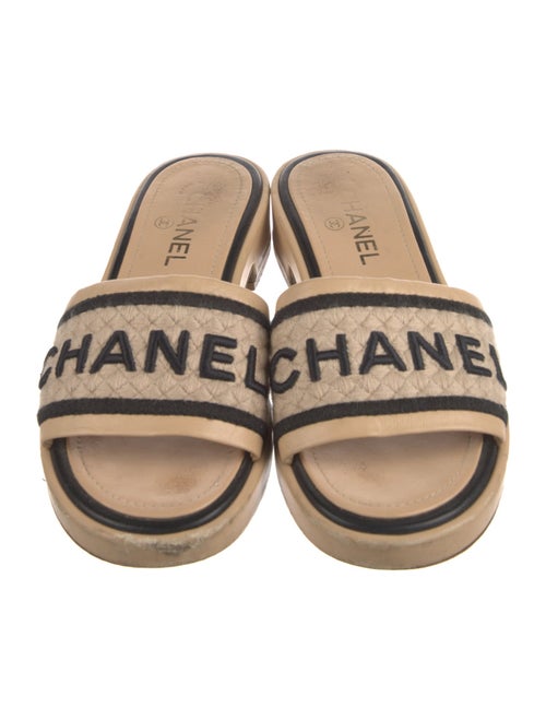 Chanel 2021 Interlocking CC Logo Slides