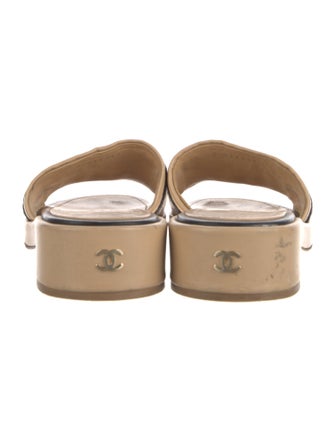 Chanel 2021 Interlocking CC Logo Slides