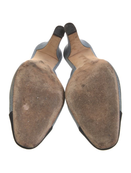 Chanel Interlocking CC Logo Denim Mules