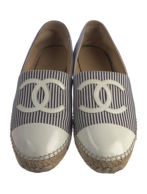 Chanel Interlocking CC Logo Canvas Espadrilles