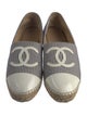 Chanel Interlocking CC Logo Canvas Espadrilles