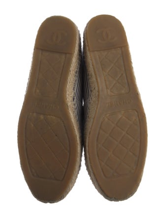 Chanel Interlocking CC Logo Canvas Espadrilles