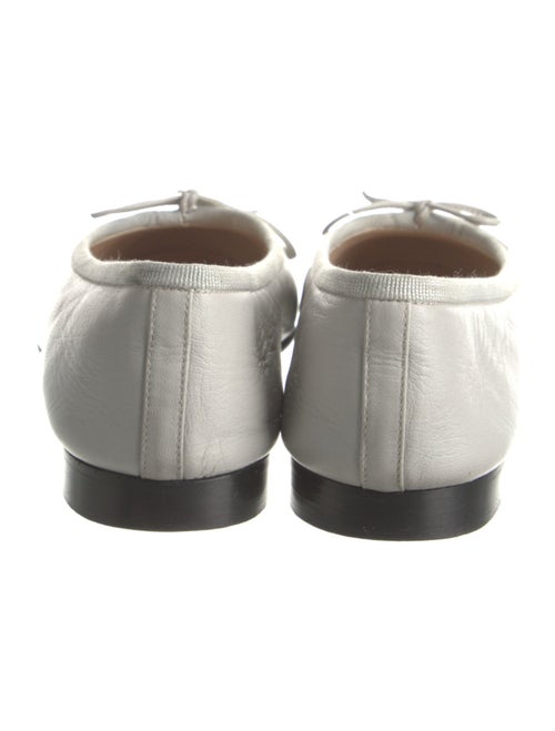 Chanel Interlocking CC Logo Leather Ballet Flats