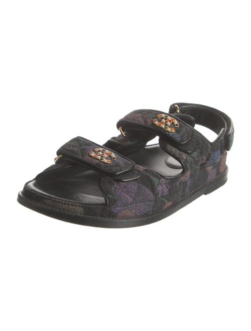 Chanel Interlocking CC Logo Canvas Slides