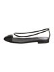 Chanel Interlocking CC Logo PVC Ballet Flats