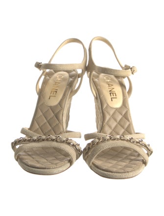 Chanel 2021 Interlocking CC Logo Espadrilles