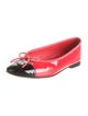 Chanel Interlocking CC Logo Patent Leather Ballet Flats
