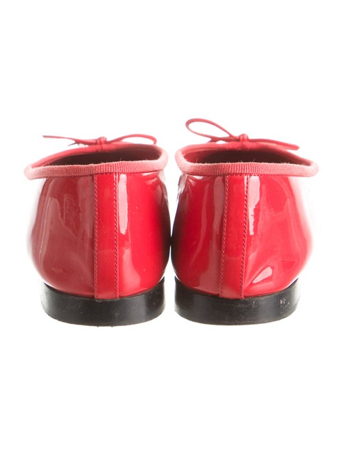 Chanel Interlocking CC Logo Patent Leather Ballet Flats