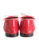 Chanel Interlocking CC Logo Patent Leather Ballet Flats