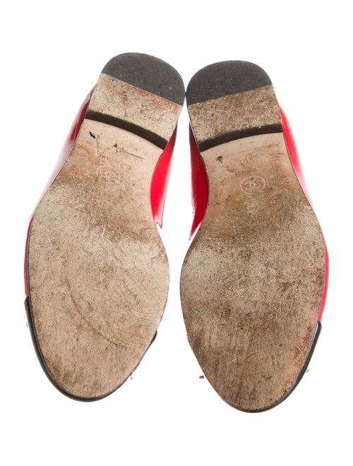 Chanel Interlocking CC Logo Patent Leather Ballet Flats