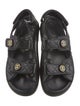 Chanel Interlocking CC Logo Leather Slides