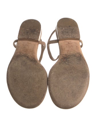 Chanel 2020 Interlocking CC Logo T-Strap Sandals