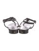 Chanel 2024 Interlocking CC Logo T-Strap Sandals