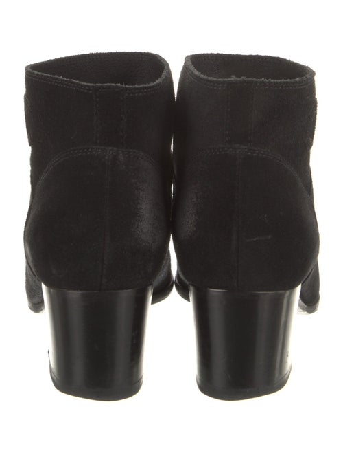 Chanel Interlocking CC Logo Suede Boots