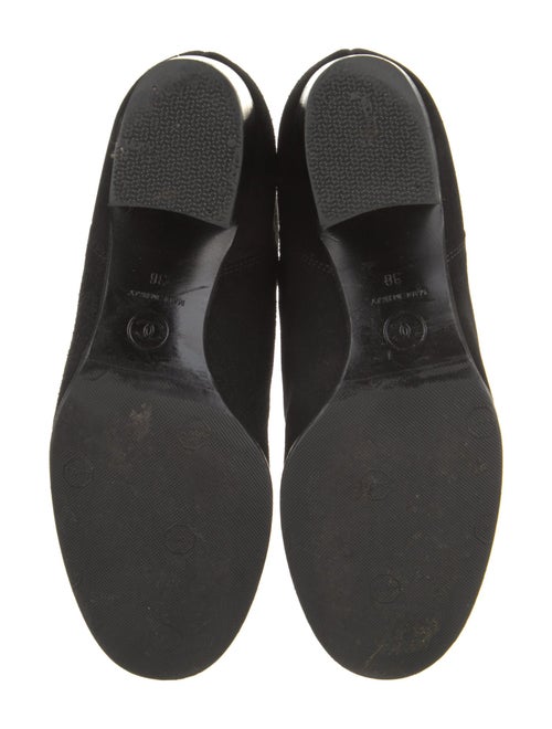 Chanel Interlocking CC Logo Suede Boots