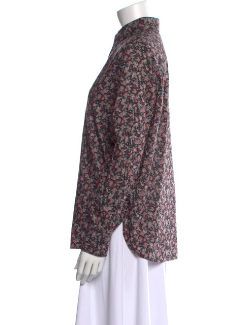 Chanel 2024 Floral Print Button-Up Top