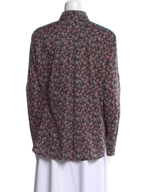 Chanel 2024 Floral Print Button-Up Top