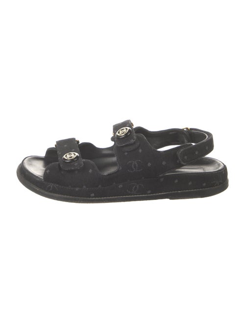 Chanel 2023 Interlocking CC Logo Sandals