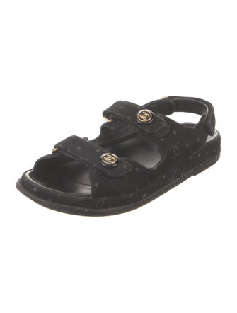 Chanel 2023 Interlocking CC Logo Sandals