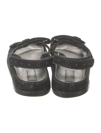 Chanel 2023 Interlocking CC Logo Sandals